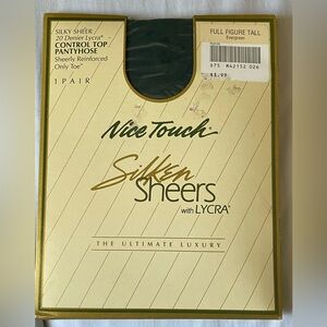 Nice Touch Silken Sheers Pantyhose in Evergreen